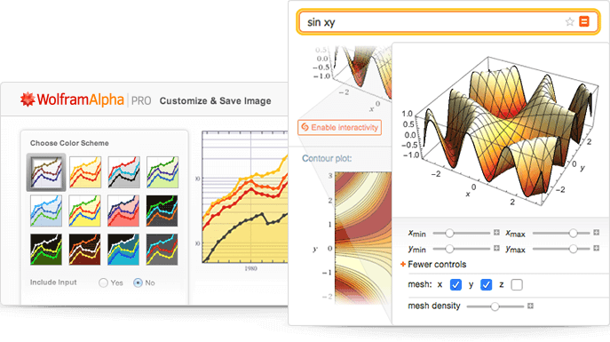 Wolfram|Alphaの結果のカスタマイズ