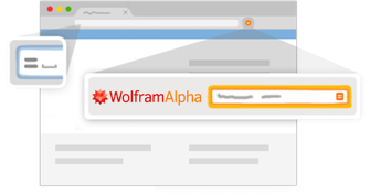 WolframAlphaの拡張機能のヒーロー画像