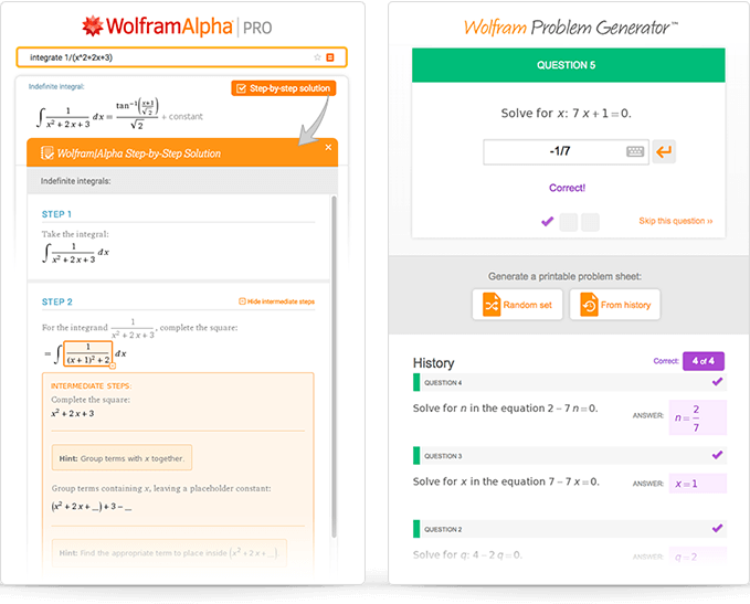 Wolfram|Alphaの結果にさまざまな学習ツールを使う